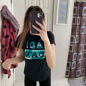 Black and Blue Adidas t-shirt